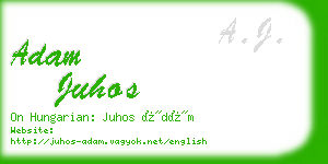 adam juhos business card